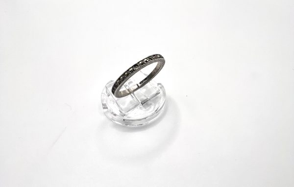 Vintage silver and Marcasite band ring - Image 3