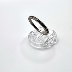 Vintage silver and Marcasite band ring