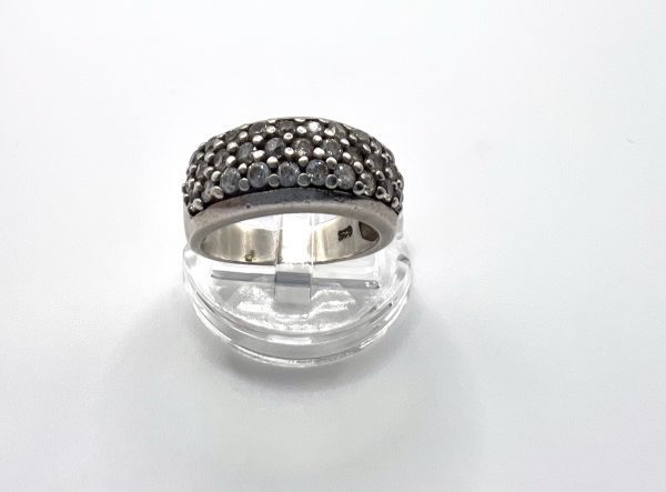 Vintage white cubic zirconia ring
