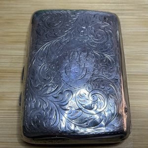Vintage sterling silver cigarette case