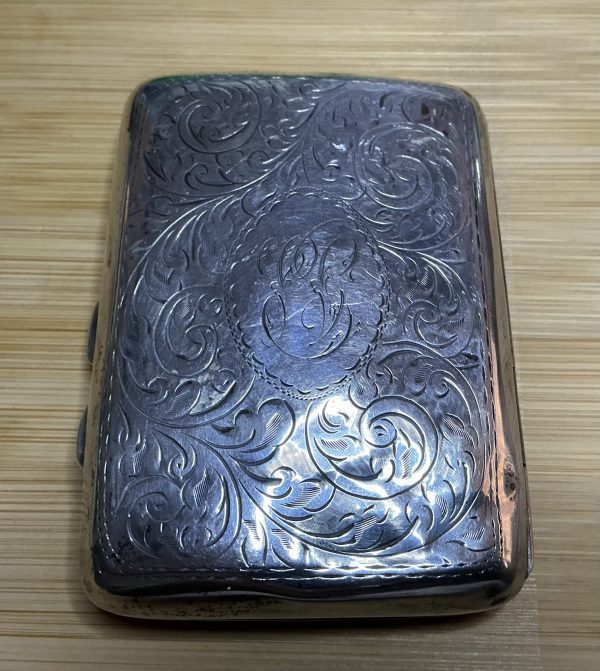 Vintage sterling silver cigarette case