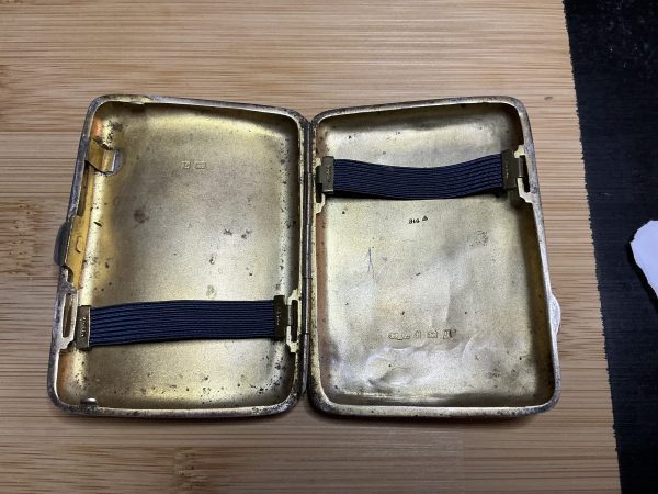 Vintage sterling silver cigarette case - Image 6