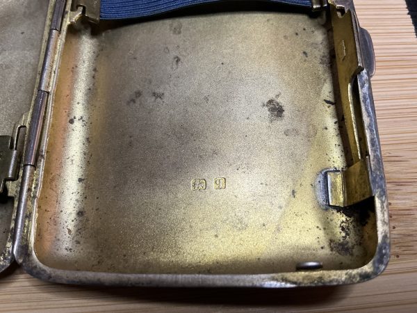 Vintage sterling silver cigarette case - Image 5