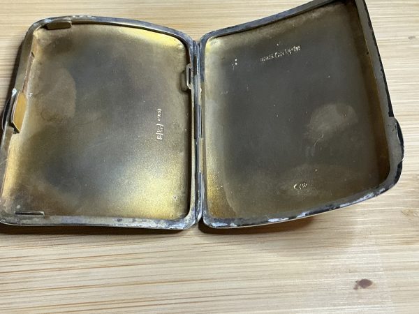 Vintage sterling silver cigarette case early 1900s - Image 5
