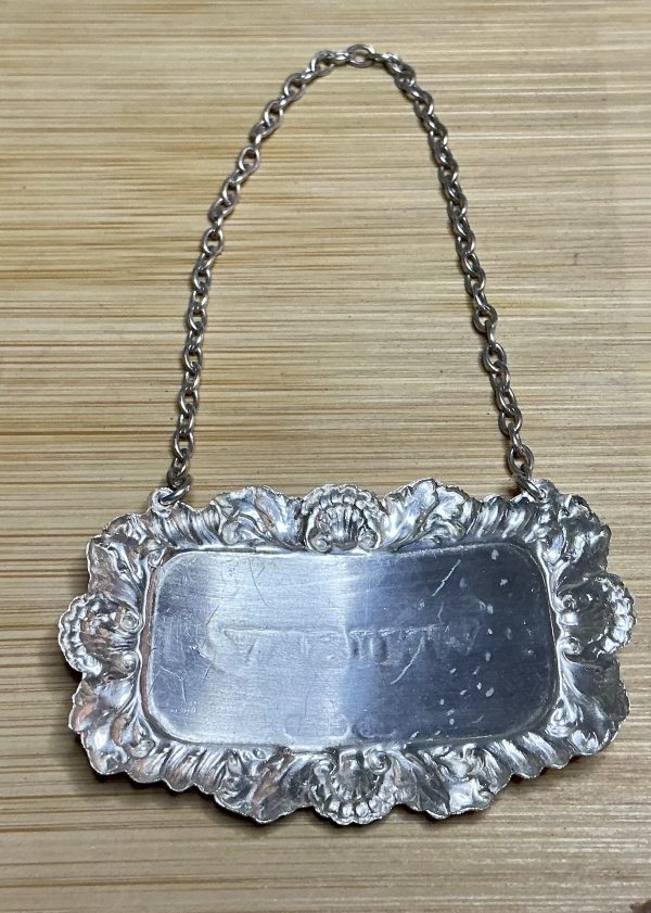 Sterling silver whiskey decanter label - Image 3