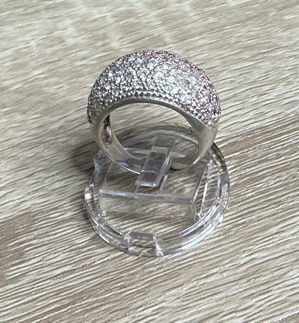 Chunky silver dome ring - Image 2