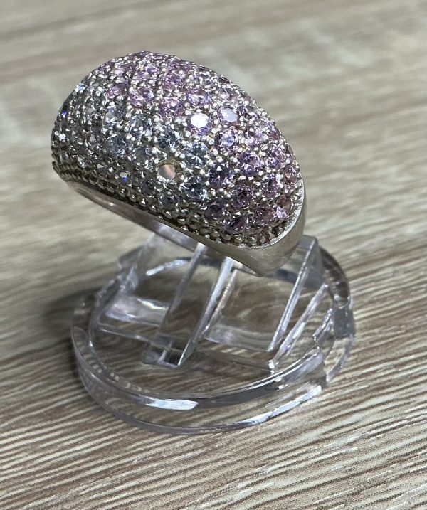 Chunky silver dome ring - Image 5
