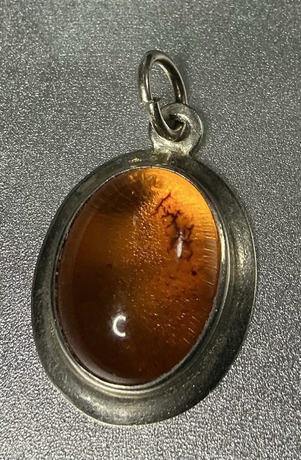 Silver and Amber pendant - Image 2