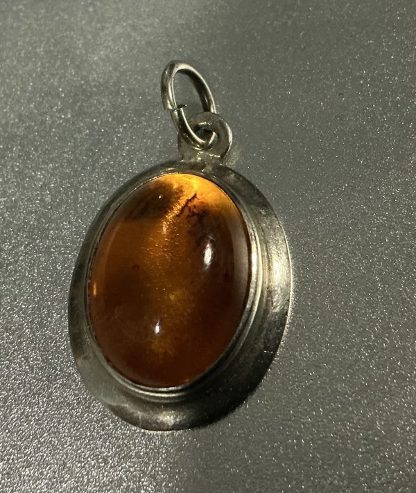 Silver and Amber pendant - Image 9
