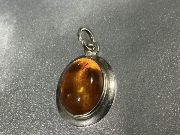 Silver and Amber pendant - Image 8