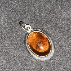 Silver and Amber pendant