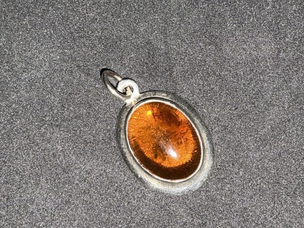 Silver and Amber pendant