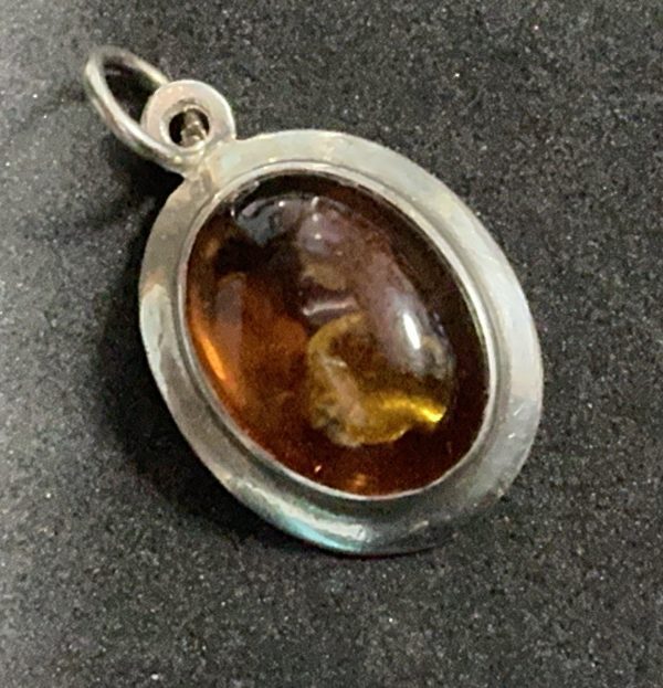 Silver and Amber pendant - Image 6
