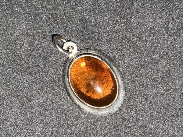 Silver and Amber pendant - Image 5