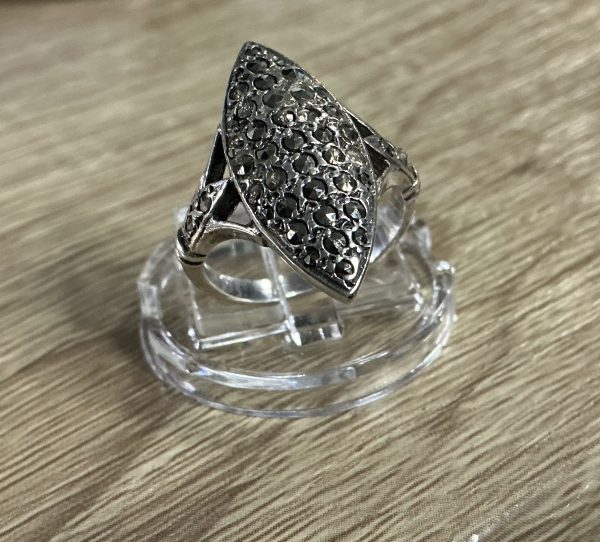 Vintage Silver and Marcasite ring.