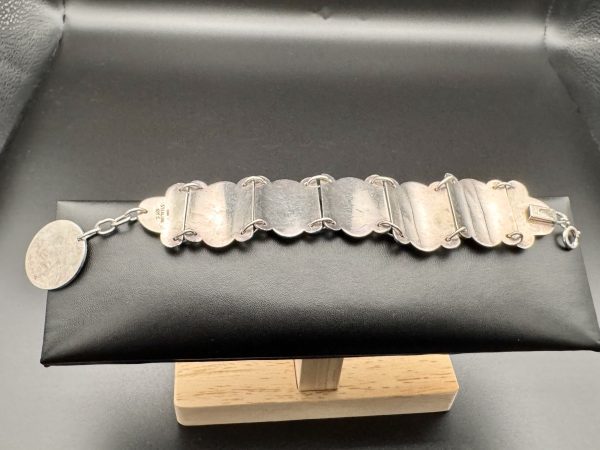 7” sterling silver Denmark vintage bracelet - Image 3