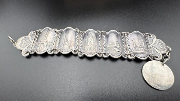 7” sterling silver Denmark vintage bracelet - Image 6