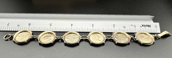 1960 vintage British six pence coin bracelet - Image 4