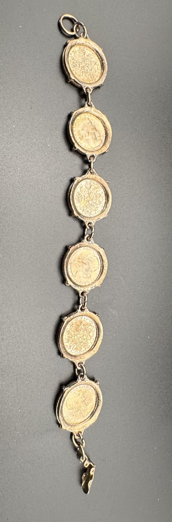 1960 vintage British six pence coin bracelet - Image 2