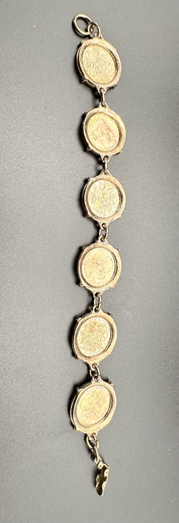 1960 vintage British six pence coin bracelet - Image 6