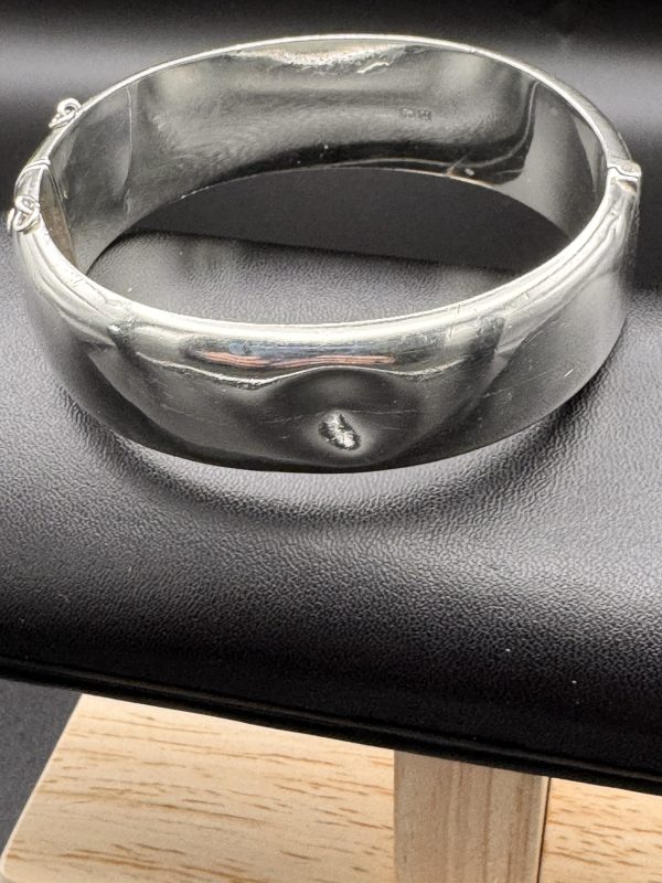 Vintage 1969 Sterling Silver Engraved Bangle – RPH Jewellery, Birmingham – 28.4g - Image 8