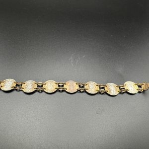 7” Vintage three penny coin bracelet