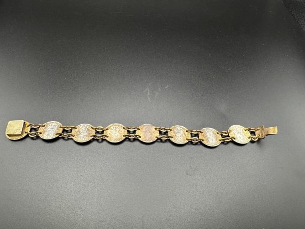 7” Vintage three penny coin bracelet