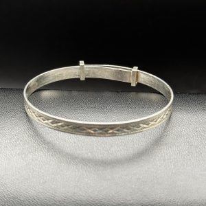 Sterling silver expandable babies bracelet