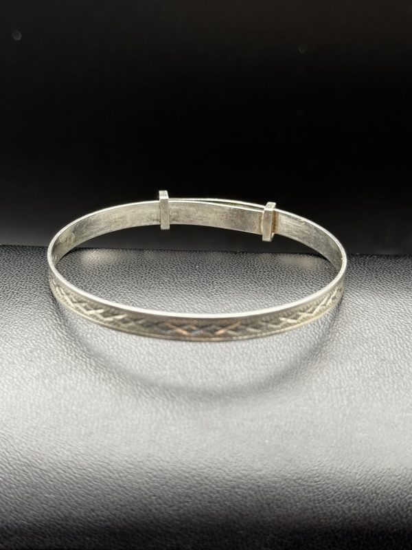 Sterling silver expandable babies bracelet