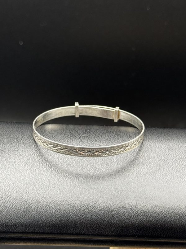 Sterling silver expandable babies bracelet - Image 3
