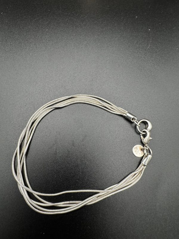 8” Sterling silver multistrand snake bracelet - Image 3