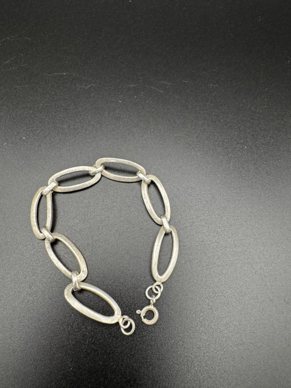 6” Sterling silver oval link bracelet - Image 3