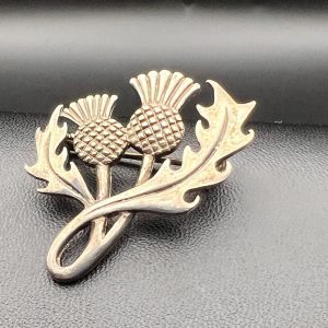 Sterling Silver Scottish Thistle brooch