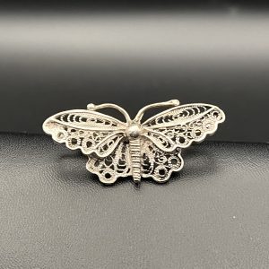 Beautiful sterling silver butterfly brooch