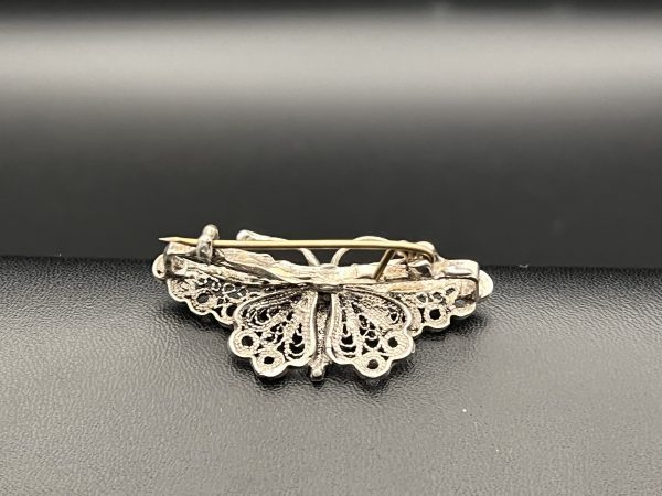 Beautiful sterling silver butterfly brooch - Image 3