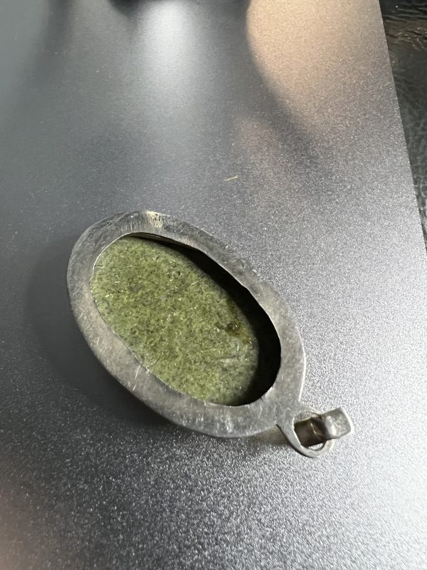 Jadeite silver pendant - Image 4