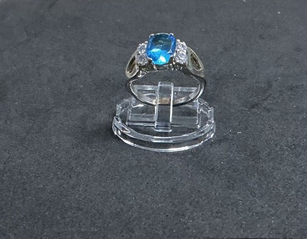 925 silver ring with CZ stones - Image 4