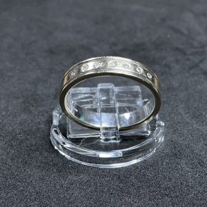 18ct White Gold Diamond Eternity Band – Edinburgh Hallmarked