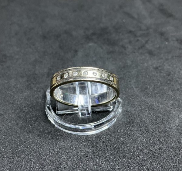 18ct White Gold Diamond Eternity Band – Edinburgh Hallmarked - Image 2
