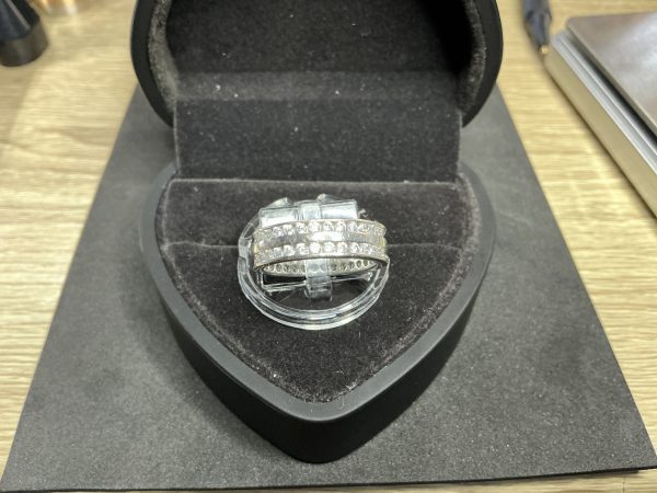 Double band Silver and Tanzanite ring. - Image 3