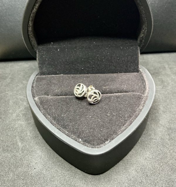 Sterling silver ear studs