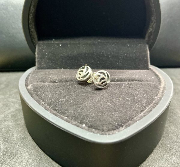 Sterling silver ear studs - Image 3