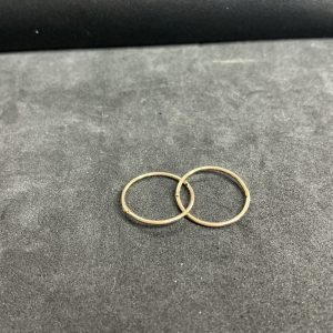 14 carat yellow gold hoop earrings