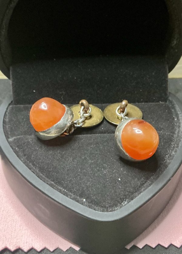 Pair of Amber cufflinks
