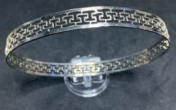 Sterling silver fine bangle - Image 2