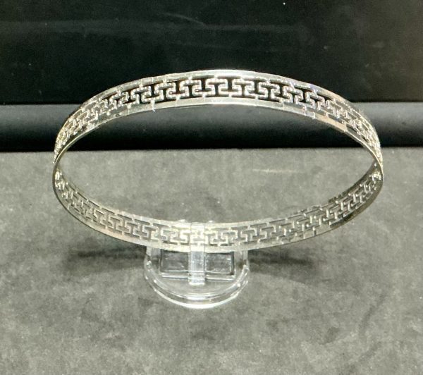 Sterling silver fine bangle - Image 3