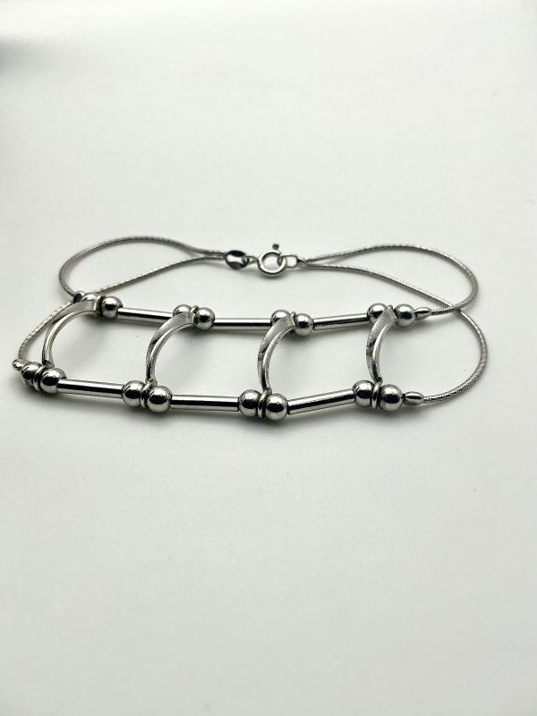 Sterling Silver 925 Statement Link Bracelet – 7” – 8.9g - Image 2