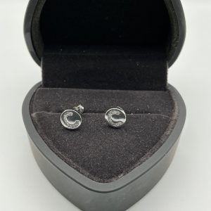 Small Sterling Silver Stud Earrings – Modern Minimalist Design