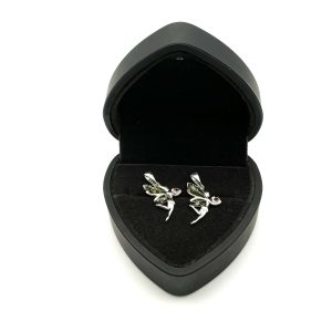 Sterling Silver Fairy Pendants with Baltic Amber Wings – Whimsical Nature Charm