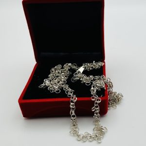 Luxury Italian IBB 925 Sterling Silver Chain Necklace – 20" Sheffield-Assayed, Premium Hallmarked Silver